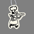 Paper Air Freshener - Chef With Pizza